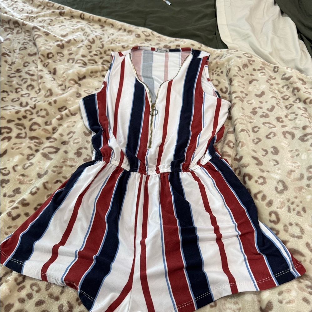 J for Justify Multicolor Striped Romper